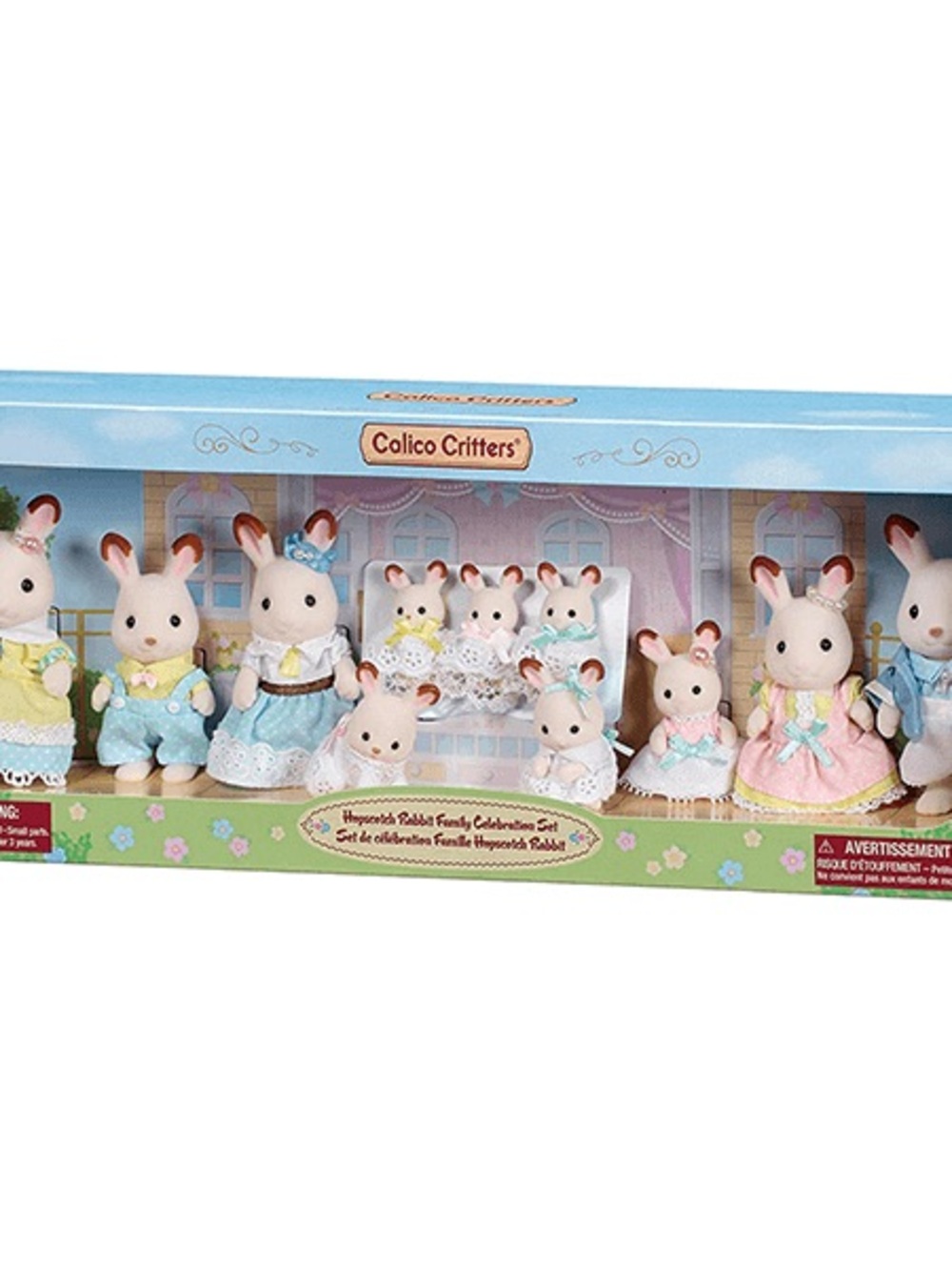 Calico Critters Huggable Rabbit Family Playset - Pink & Cream